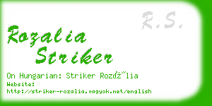 rozalia striker business card